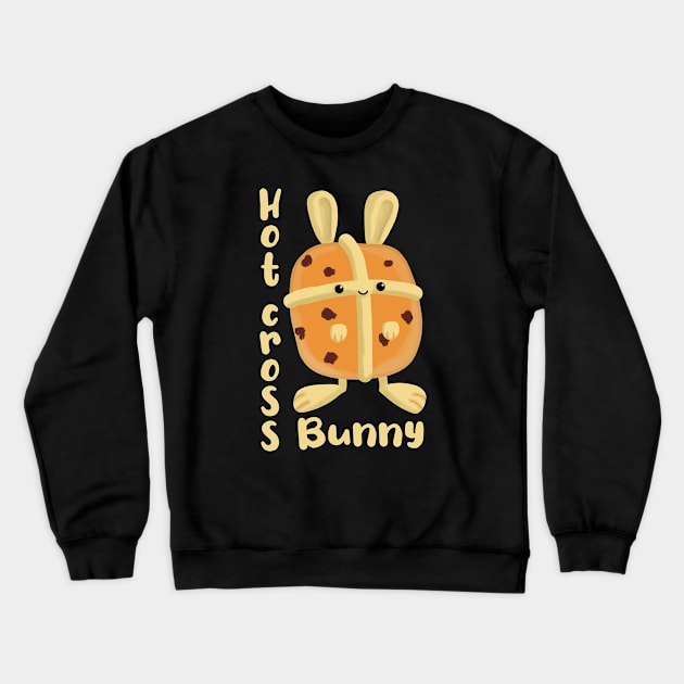 Hot Cross Bunny Crewneck Sweatshirt by Punful